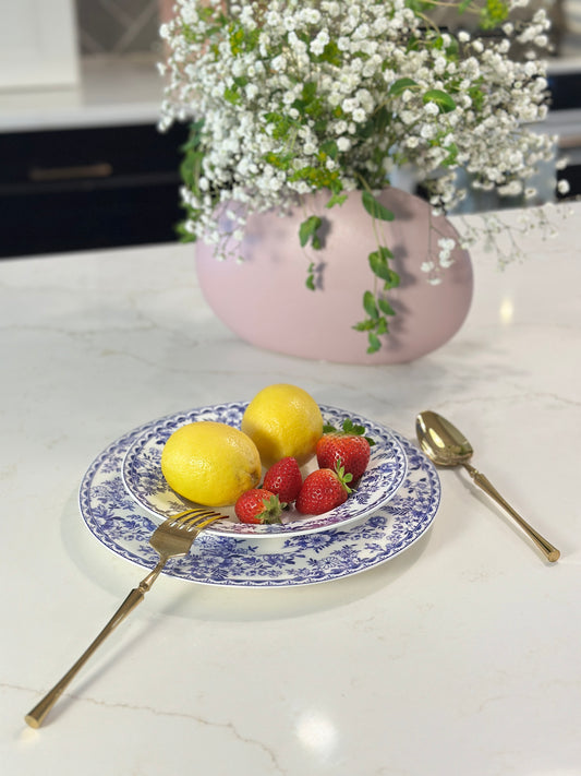 Indigo Wildflower Porcelain Dinnerware
