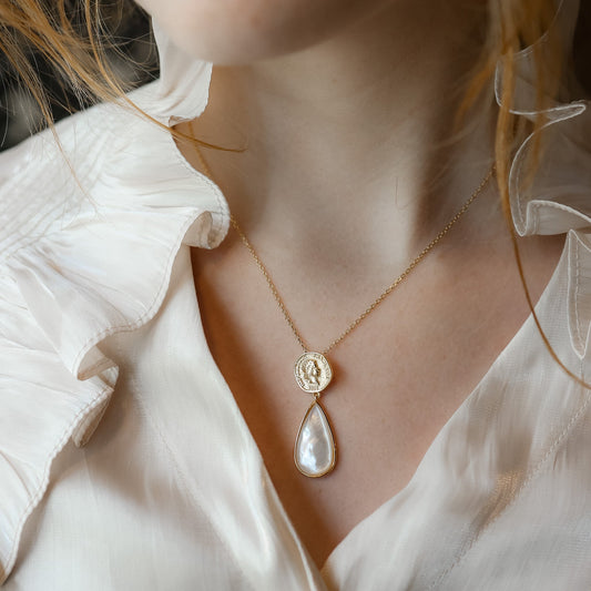 Classic Pearl Pendant Necklace