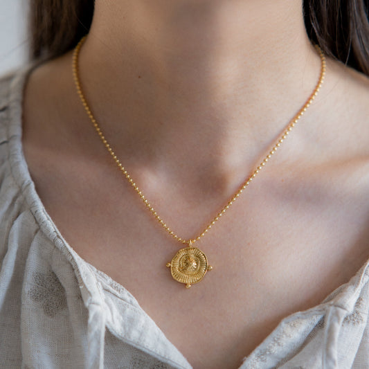 Baroque Medallion Necklace