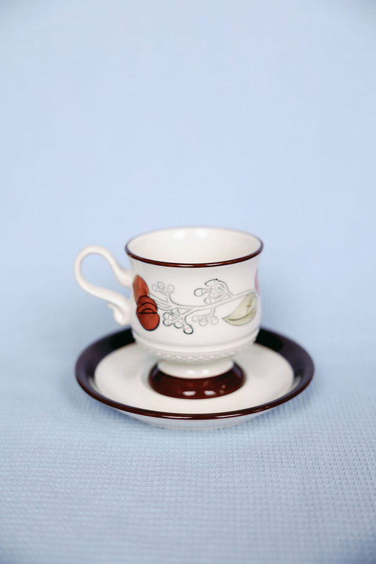 English Florals Petite Teacup and Saucer