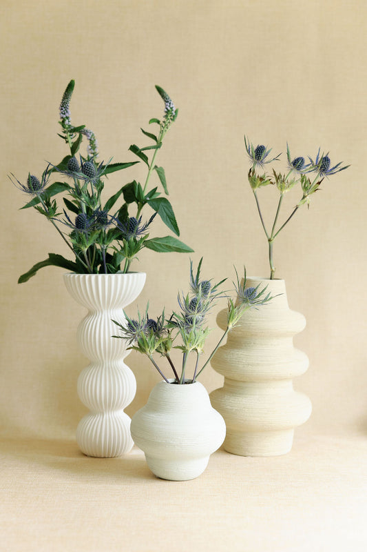 Pleated Column Vase