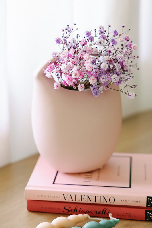 Ceramic Mini Basket Bud Vases