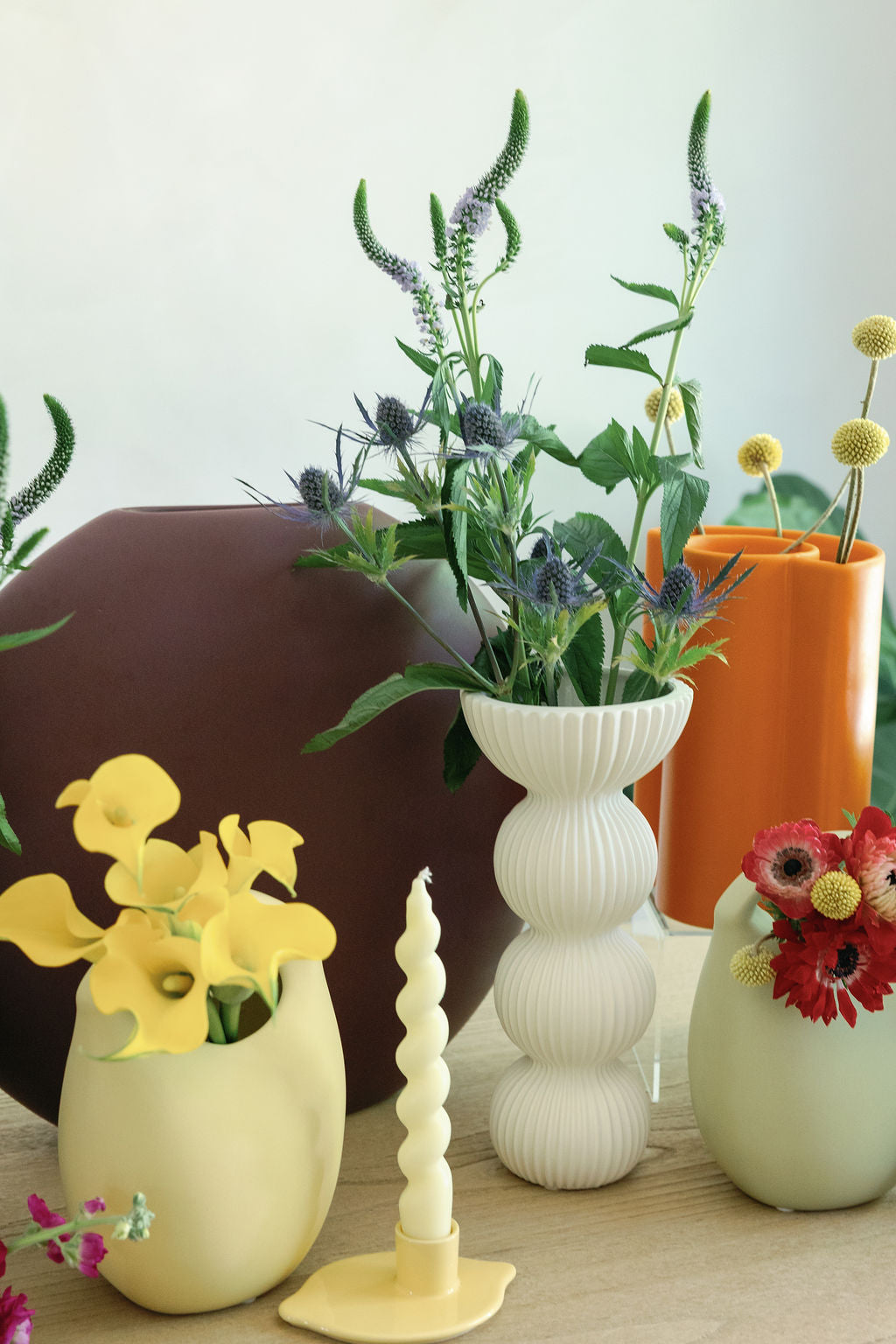 Pleated Column Vase
