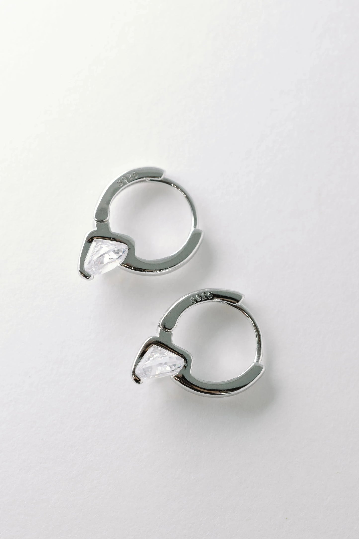 Floating Crystal Hoops - Mellow