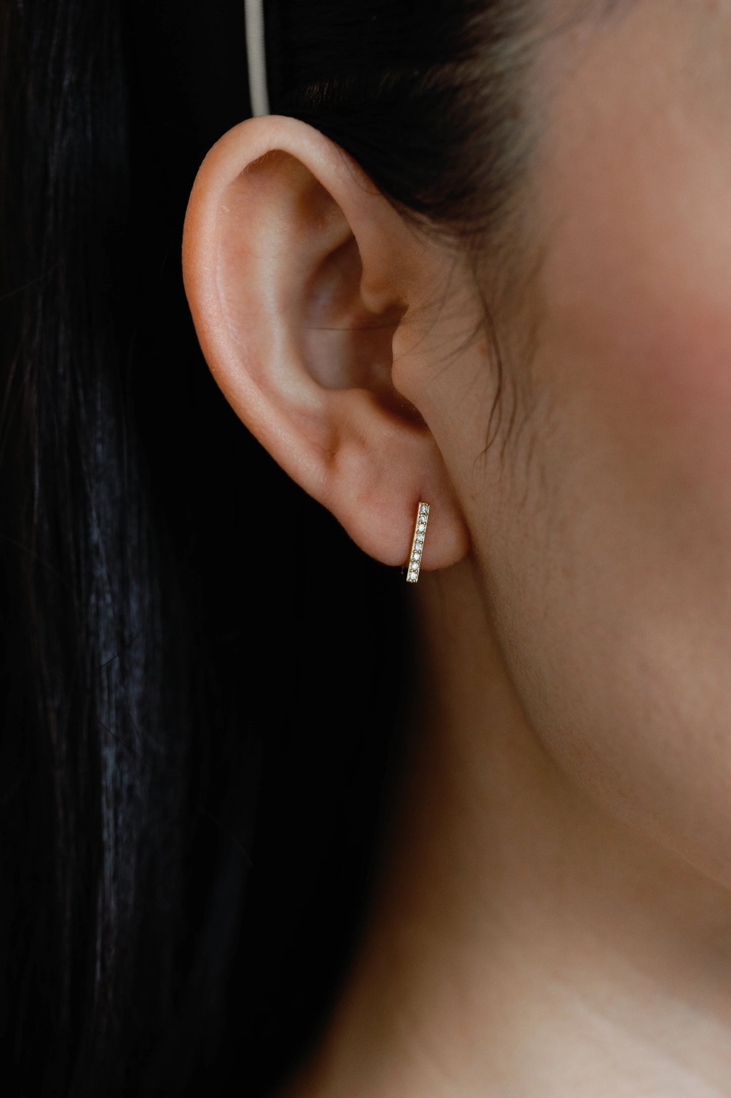 Linear Crystal Studs - Mellow