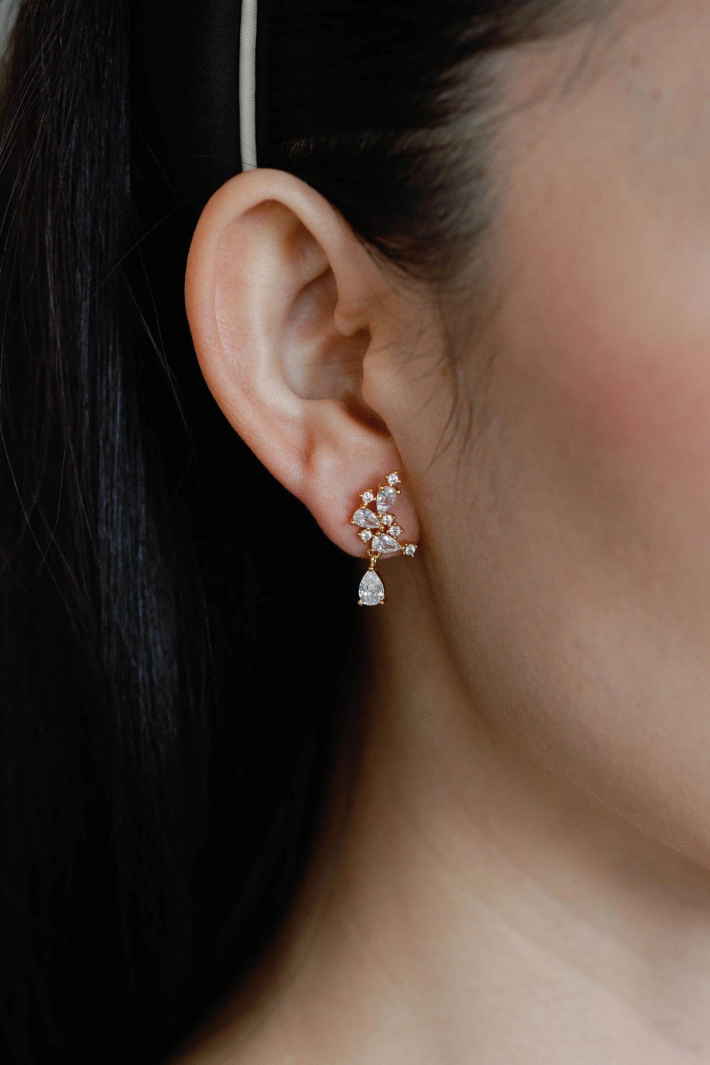 Crystal Cascade Studs - Mellow