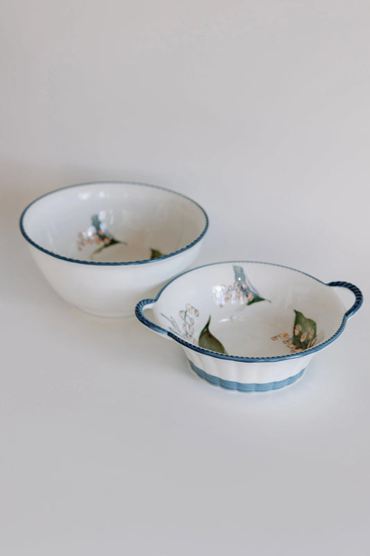 Canterbury Bells Braided Serving Bowl - Mellow