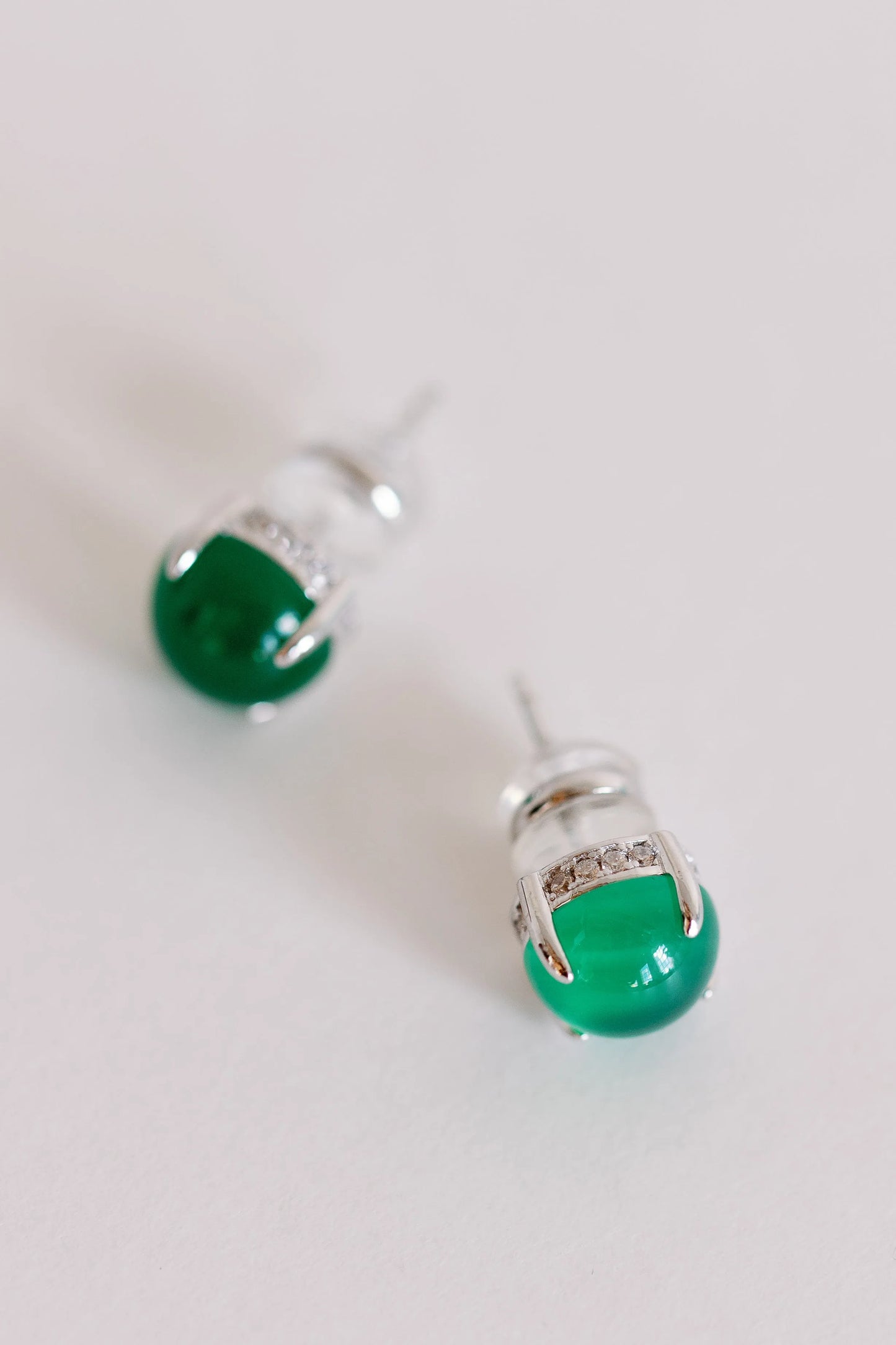 Verdant Jade Studs - Mellow
