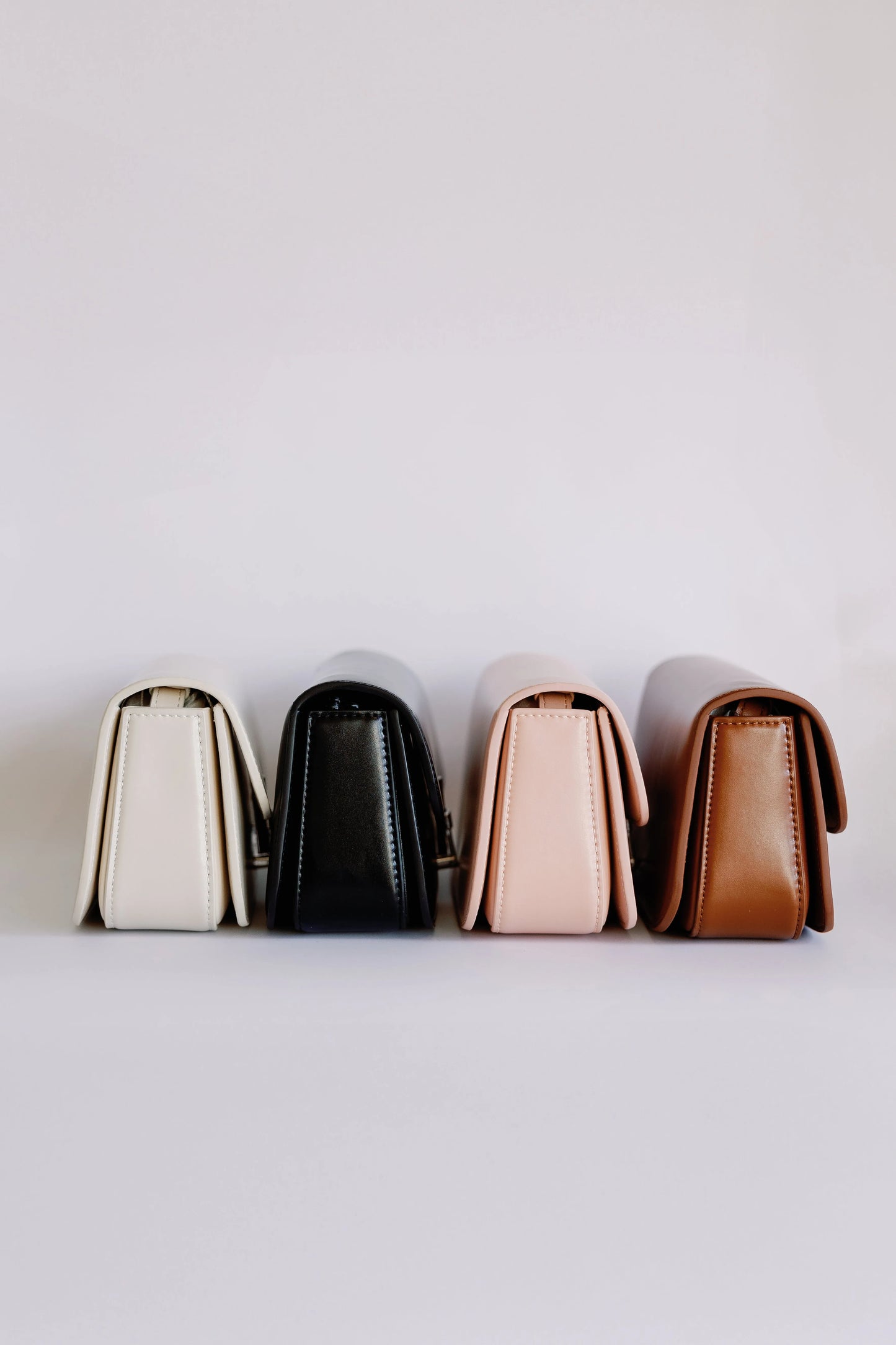 T-Bar Leather Clutch - Mellow