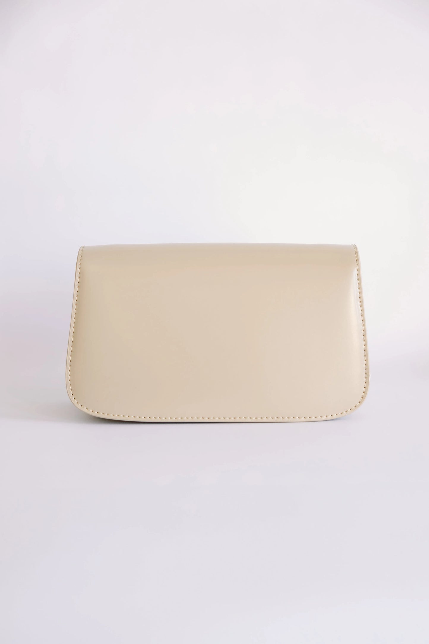 T-Bar Leather Clutch - Mellow