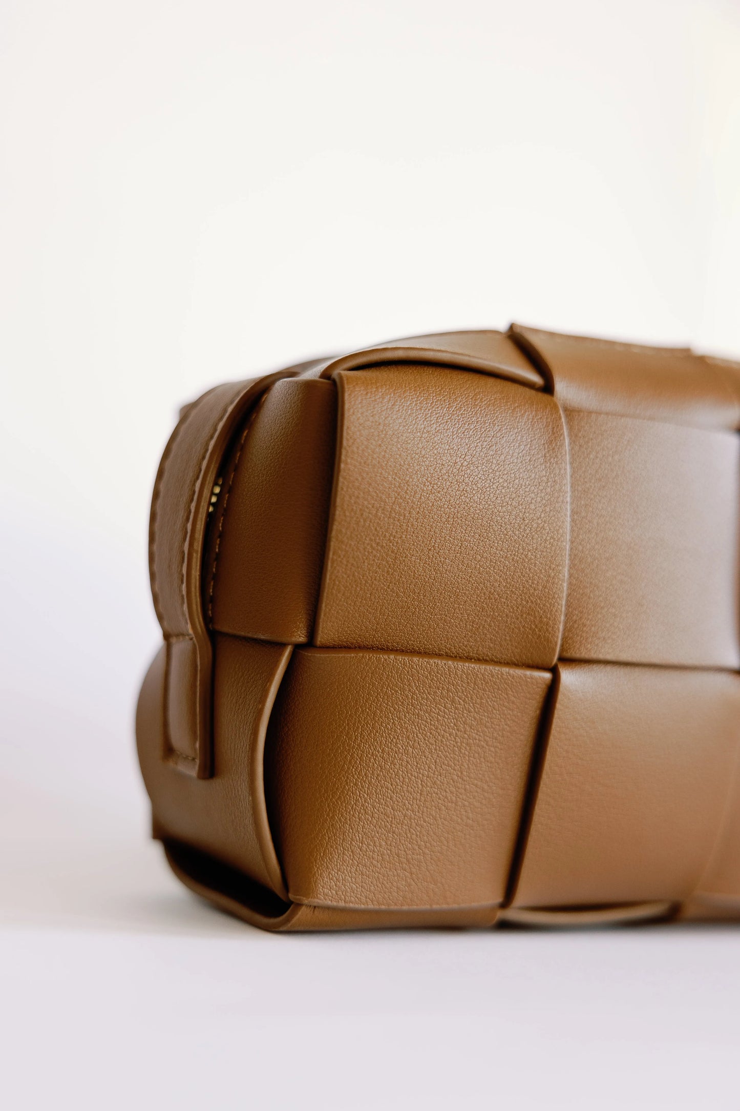 Zippered Mini Woven Crossbody - Mellow
