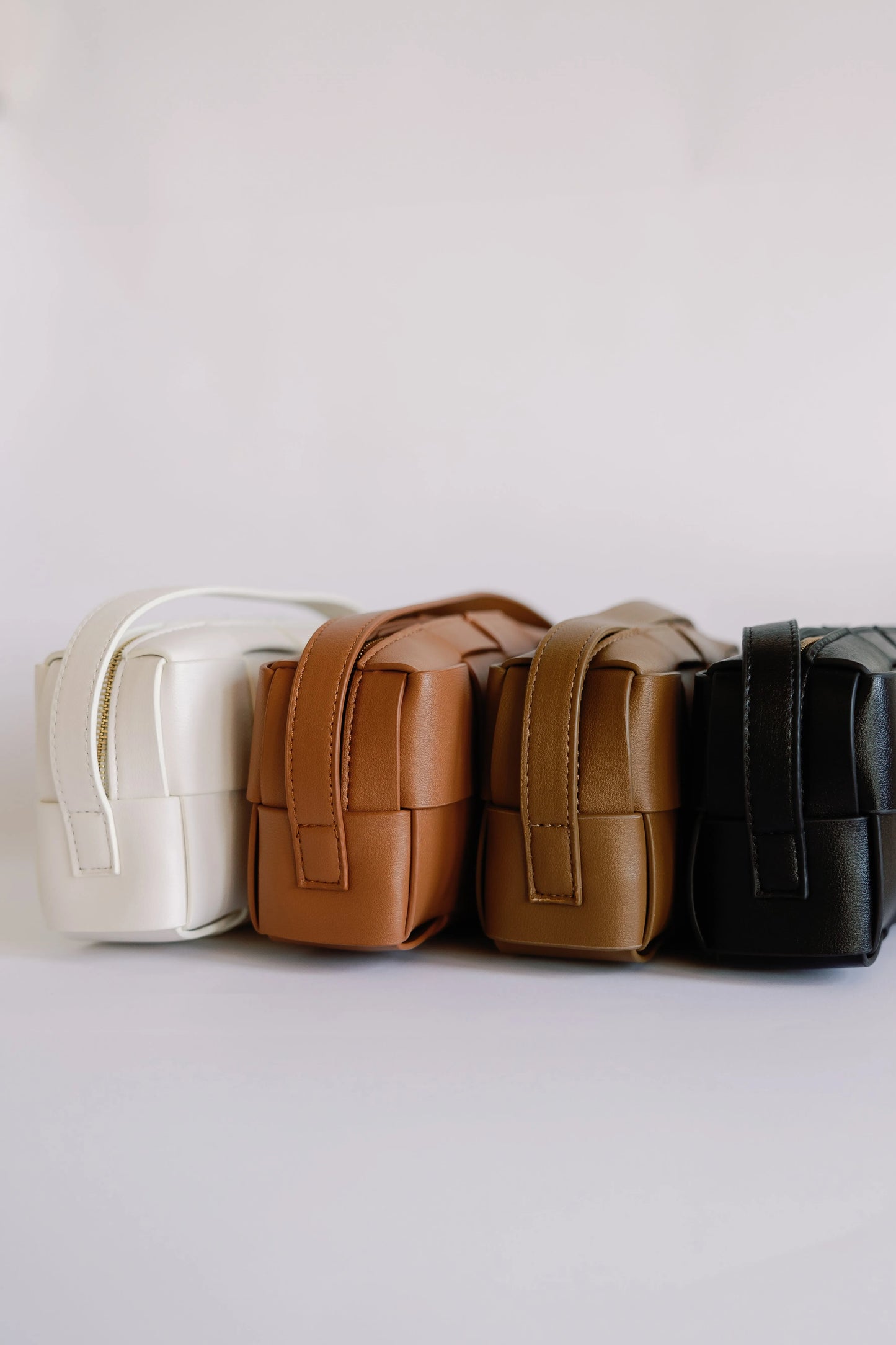 Zippered Mini Woven Crossbody - Mellow