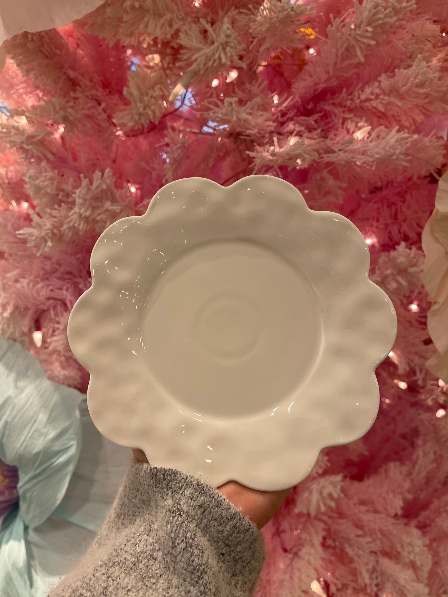 Ivory Butterfly Mug and Saucer Set