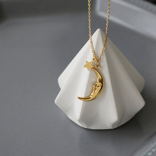 Moon Face Necklace