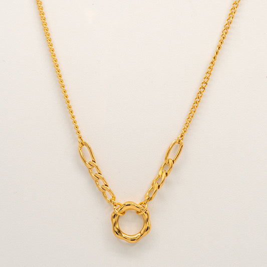 Gold Hexagon Necklace