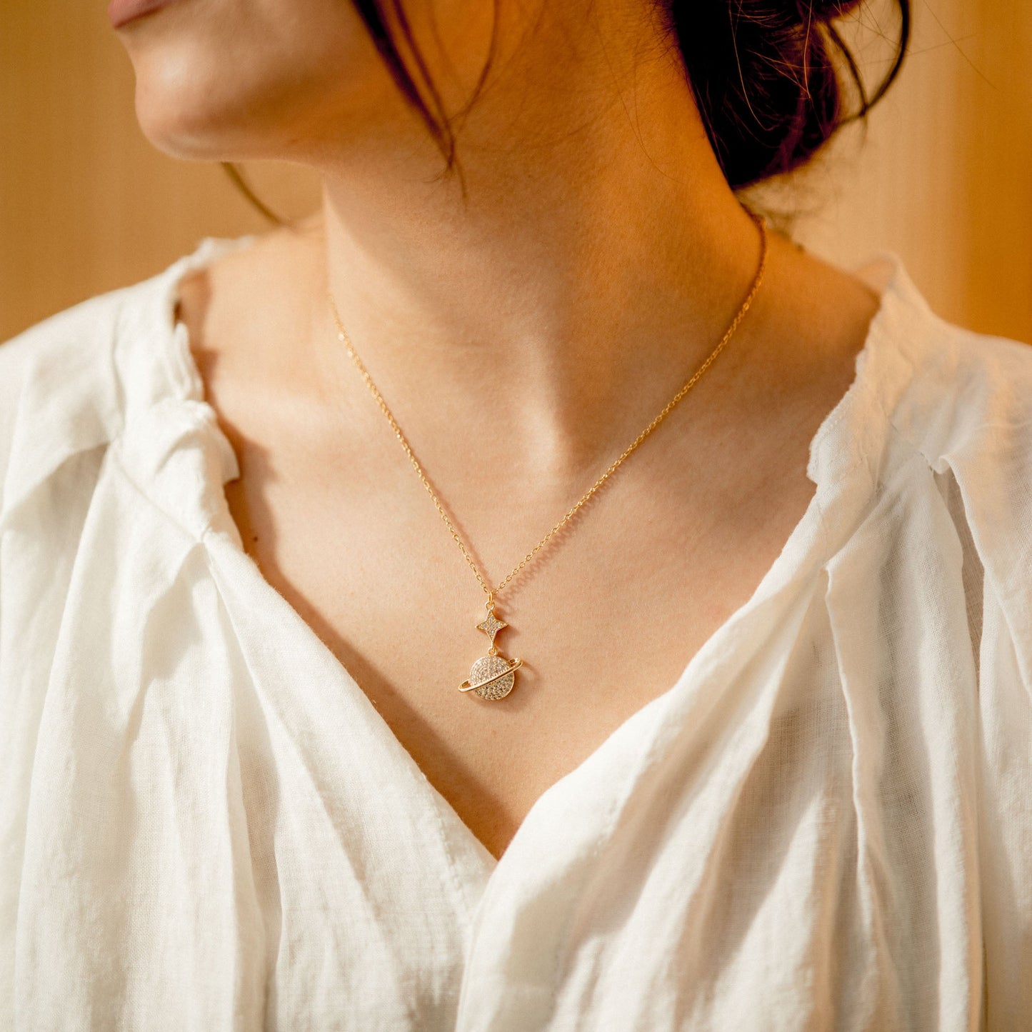 Star of Saturn Necklace