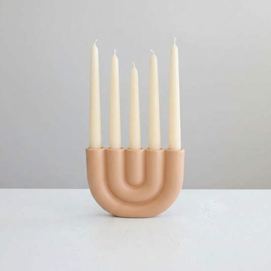 Quintet Ceramic Candelabra
