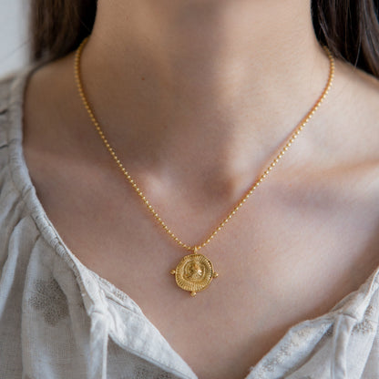 Baroque Medallion Necklace