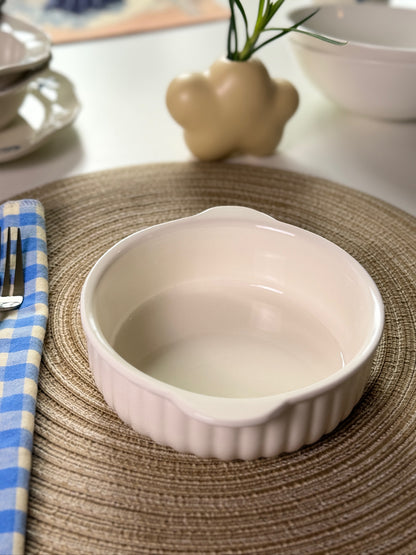 Mini Ribbed Baking Bowl, Set of 2