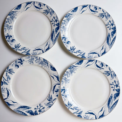 Tuscany Gilded Porcelain Dinner Plates, Set of 4