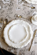 Amalfi Textured Rim Porcelain Salad Plates, Set of 4