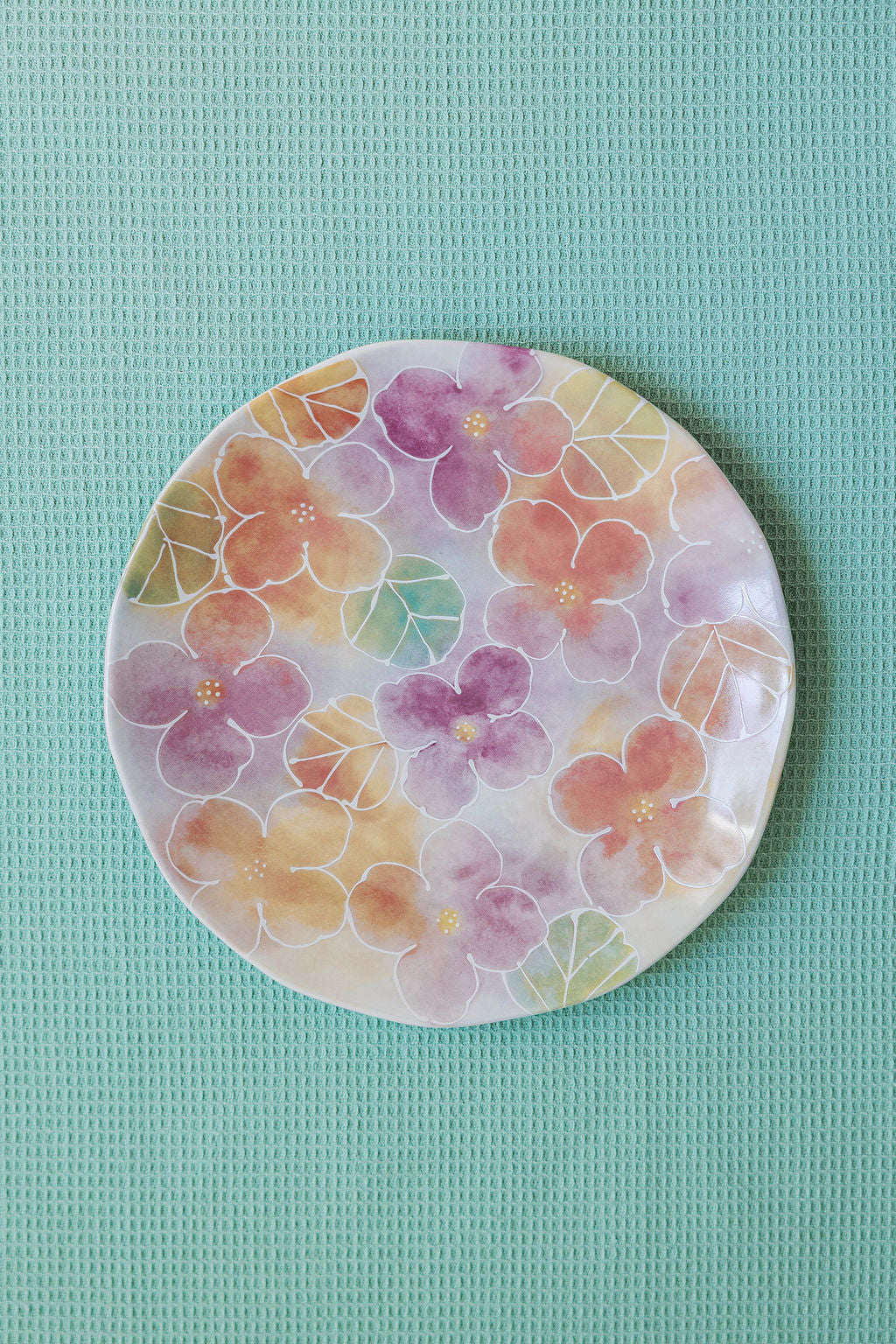 Watercolor Wildflower Dinner Plates, Set of 2