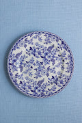 Indigo Wildflower Porcelain Dessert Plates, Set of 4