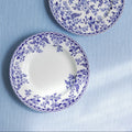 Indigo Wildflower Porcelain Salad Plates, Set of 4