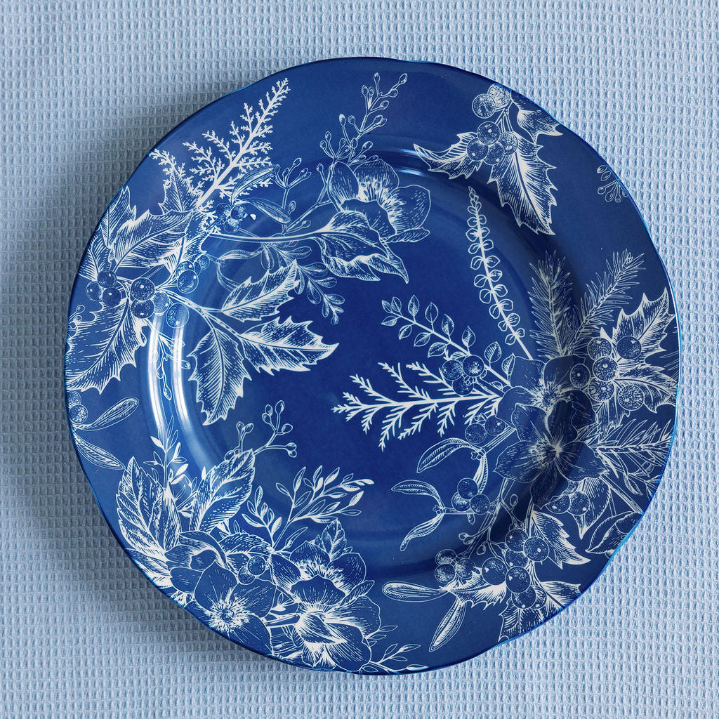 Blue Floral Plates: Chinoiserie, Indigo, Azure & Gilded | Mellow