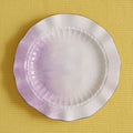 Lavender Ombre Ruffle Salad Plates, Set of 4