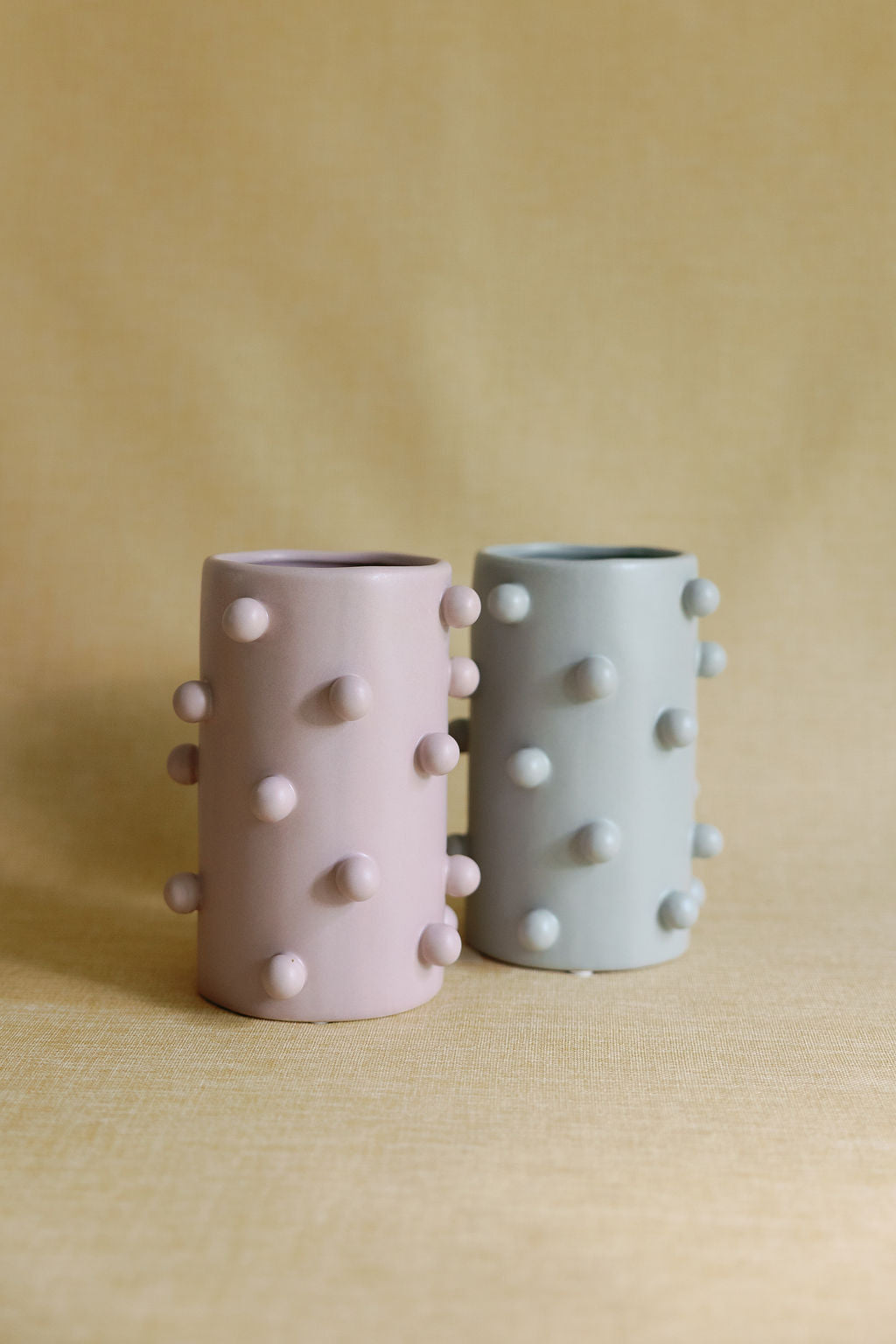 Dotty Cylinder Ceramic Vase