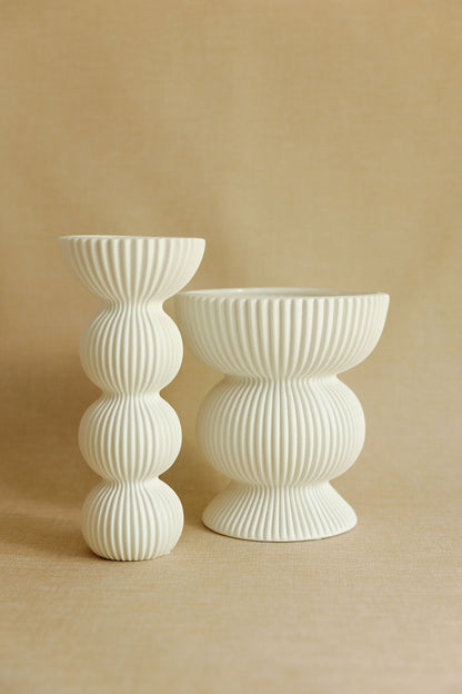 Pleated Column Vase