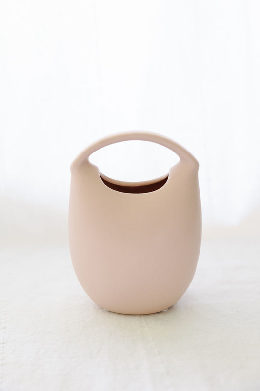 Ceramic Mini Basket Bud Vases