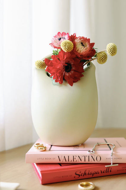 Ceramic Mini Basket Bud Vases