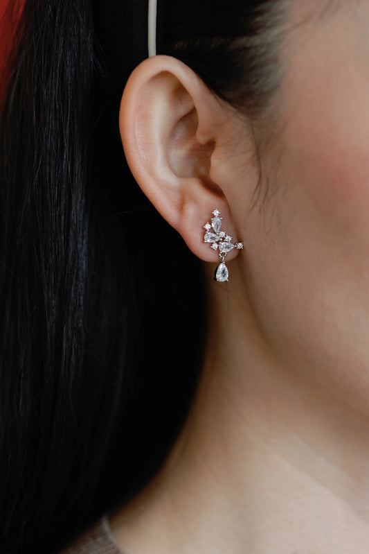 Crystal Cascade Studs - Mellow