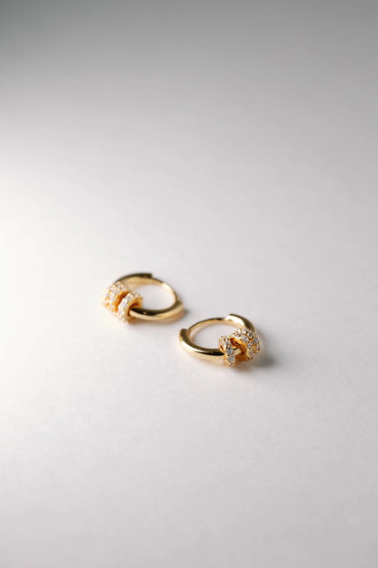 Knot Huggie Hoops - Mellow