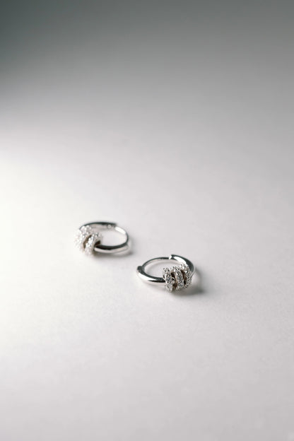 Knot Huggie Hoops - Mellow