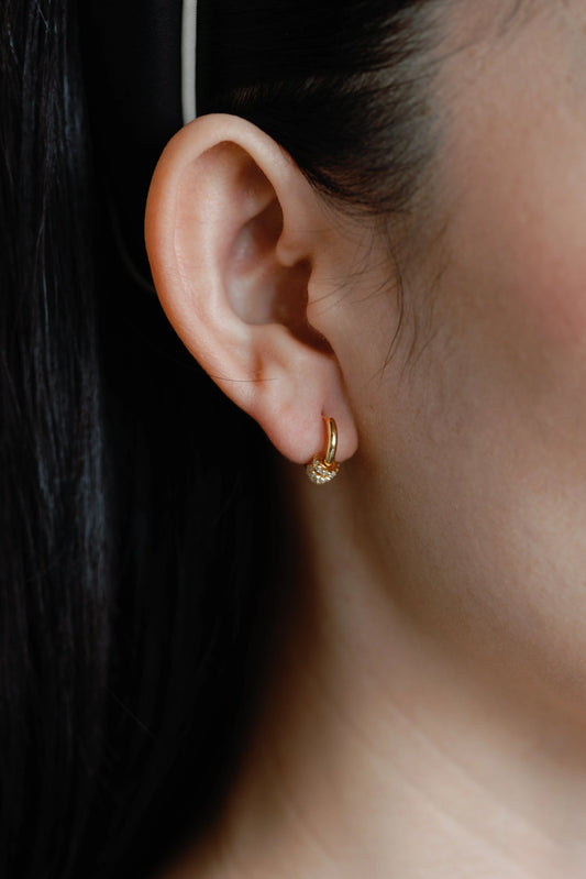 Knot Huggie Hoops - Mellow