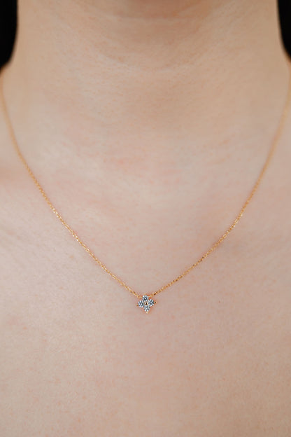 Nova Crystal Sterling Silver Necklace