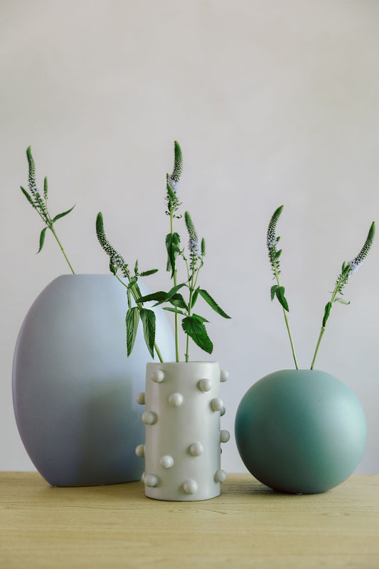 Dotty Cylinder Ceramic Vase