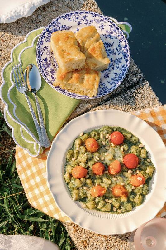 Indigo Wildflower Porcelain Dinnerware