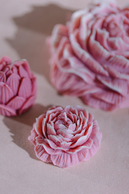 Verba Candle Co Peony Flower Candle