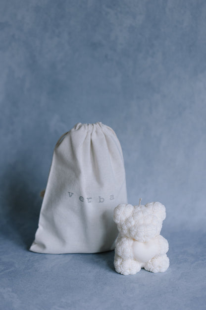 Verba Candle Co Rose Bear Candle
