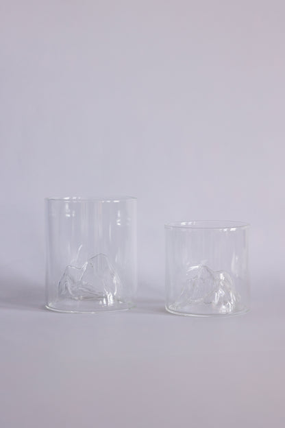 Glacier Mountain Glassware, Set of 2