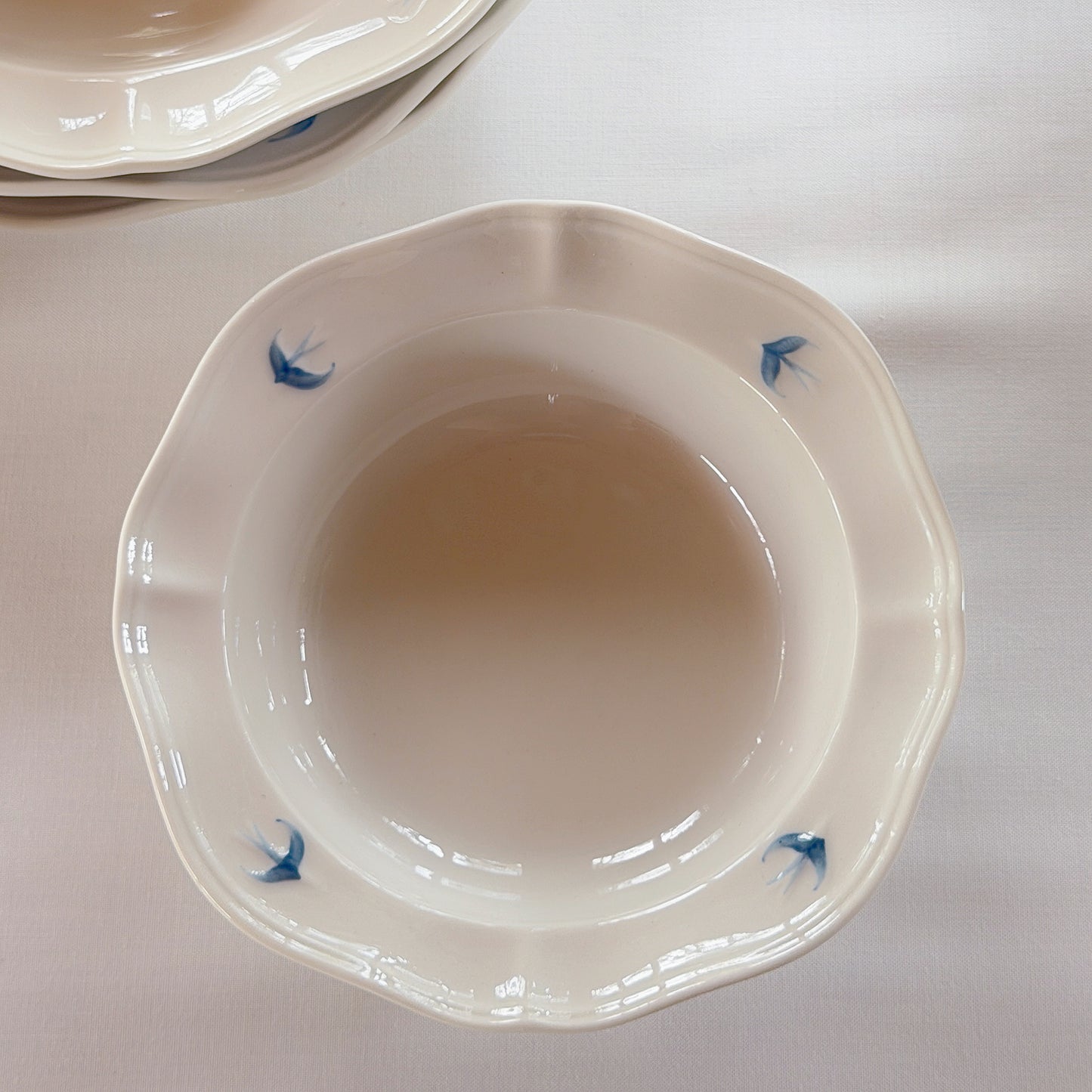 Painted Bluebird Porcelain Dinnerware Collection