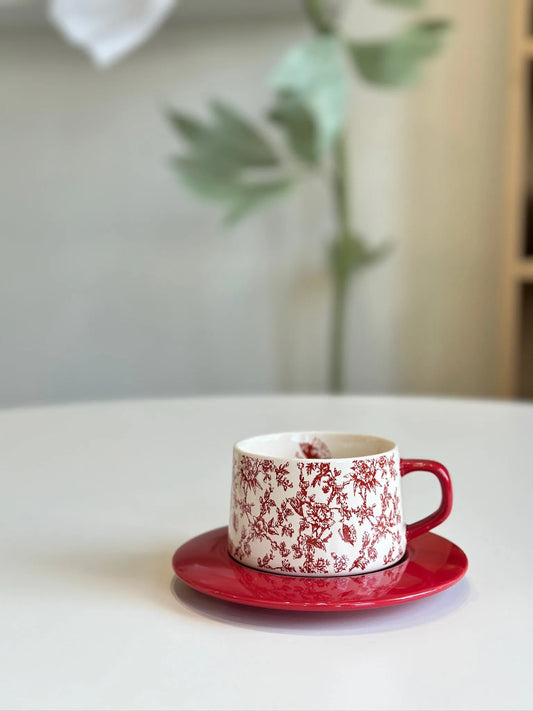 Garden Vignette Saucer and Mug - Mellow