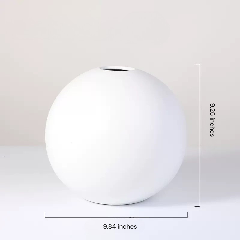 Large Orb Ceramic Vase