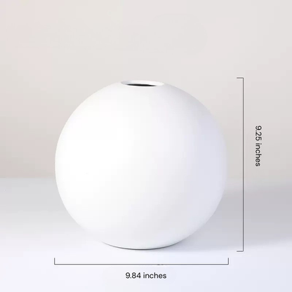Large Orb Ceramic Vase