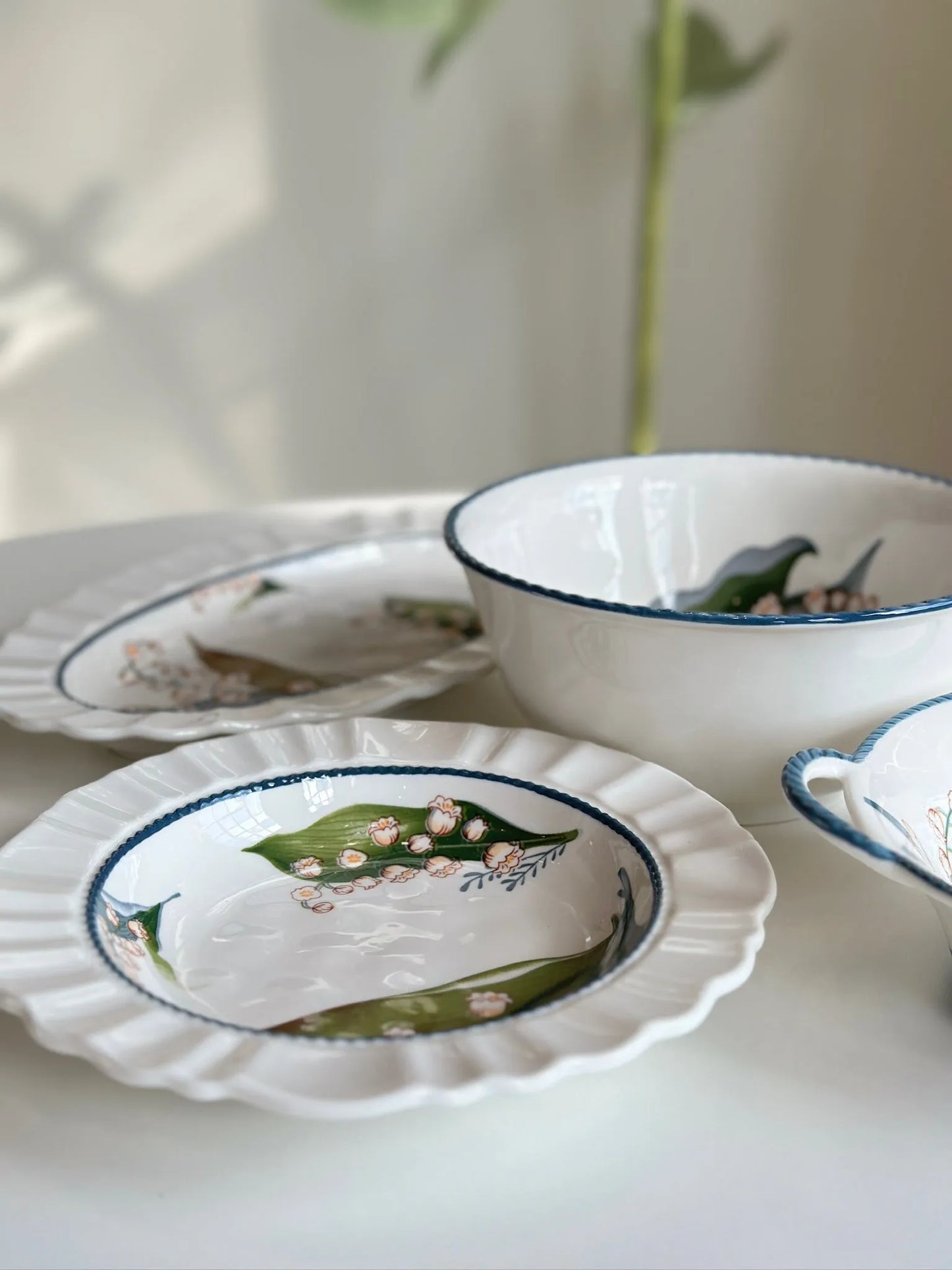 Canterbury Bells Braided Serving Bowl - Mellow