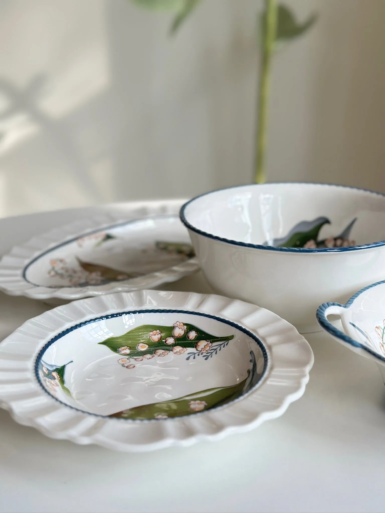 Canterbury Bells Braided Serving Bowl - Mellow